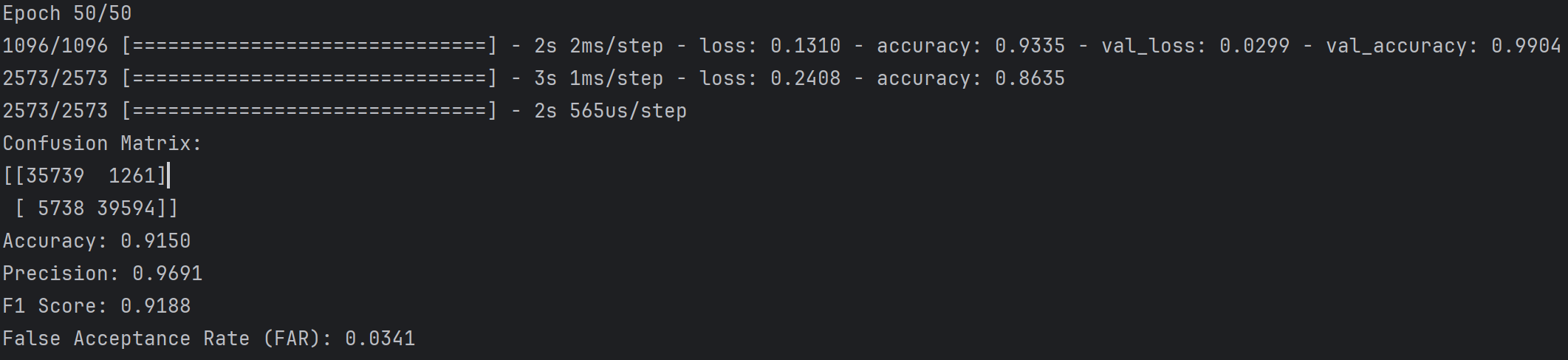 CNN二分类 阈值0.9(一)
