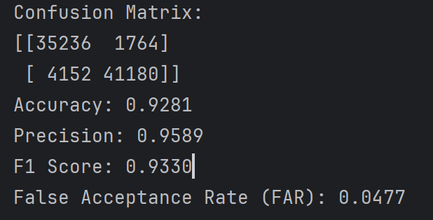 DNN二分类 阈值0.9 (三)