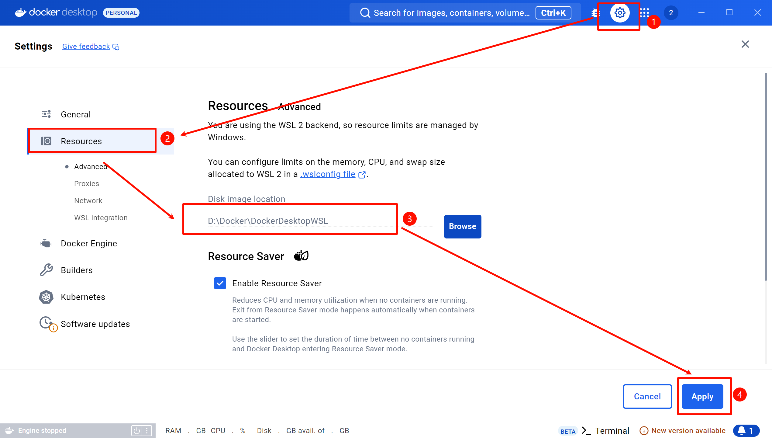 修改镜像存储位置