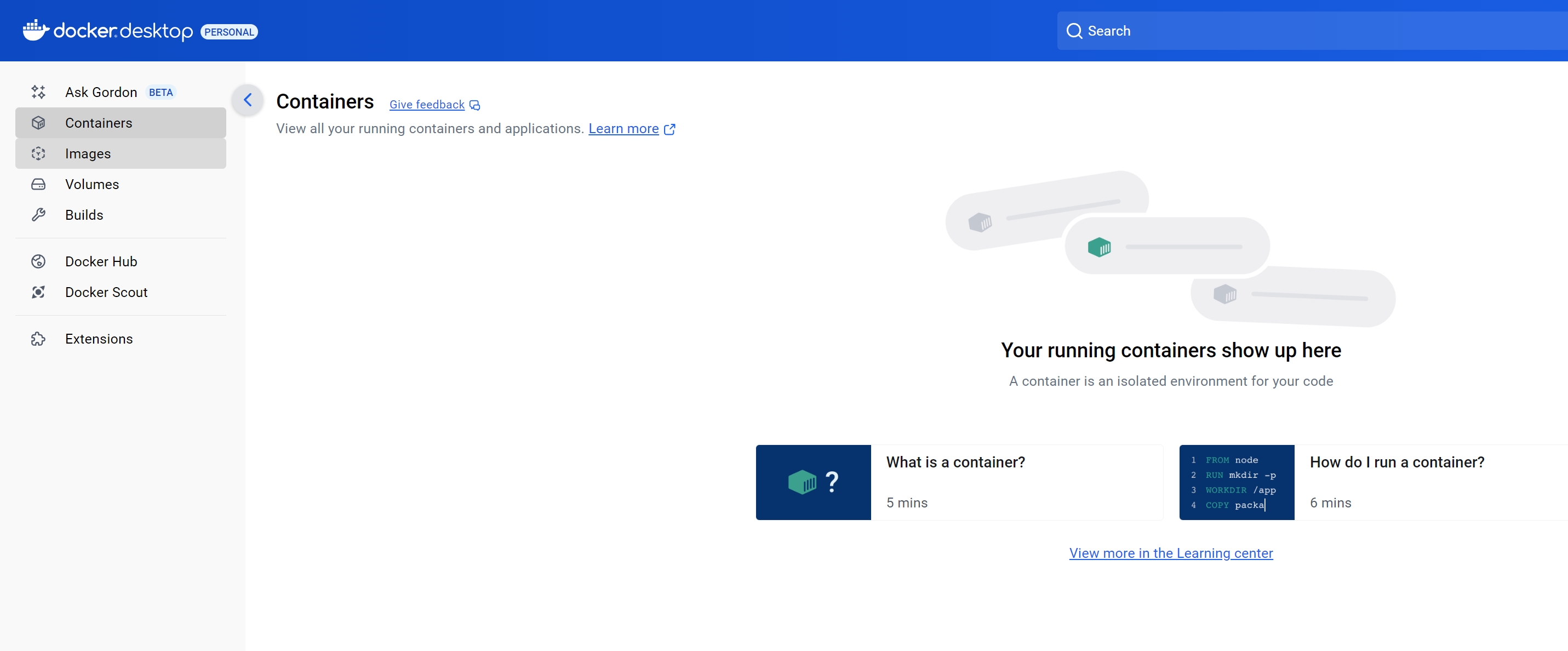 已删除docker desktop的镜像列表